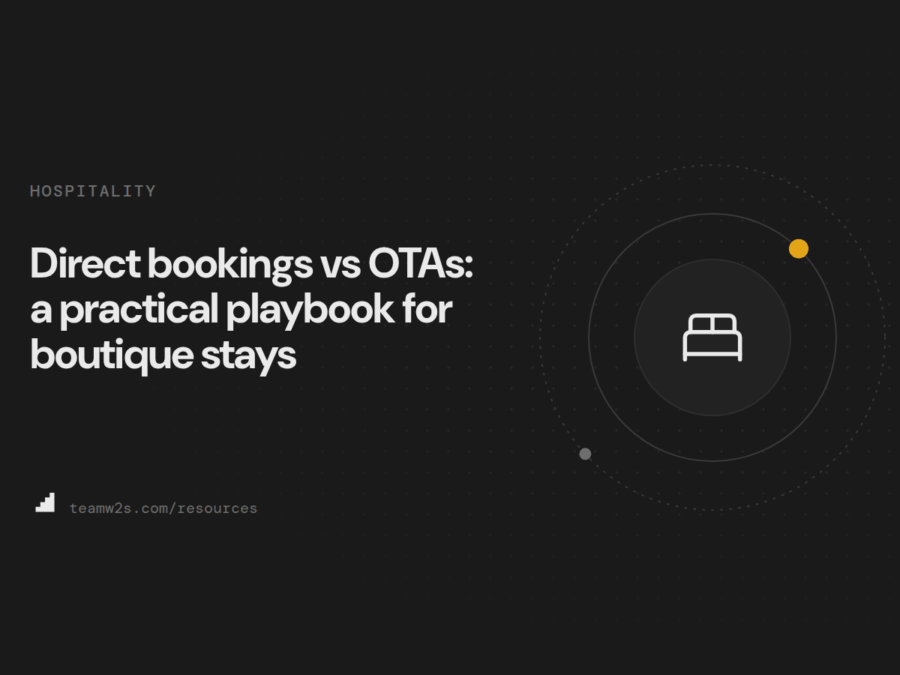 Direct bookings vs OTAs: a practical playbook for boutique stays