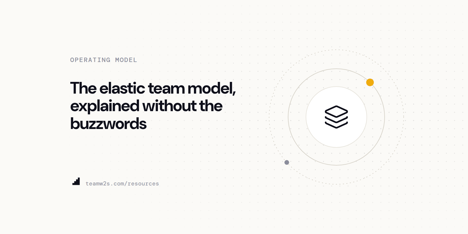The elastic team model, explained without the buzzwords