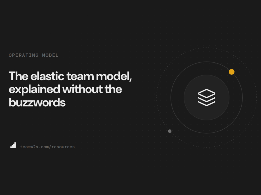 The elastic team model, explained without the buzzwords